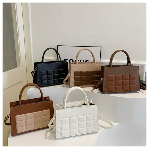Enkel Skulder Underarm Bag Liten Firkantet Bag KAFFE coffee