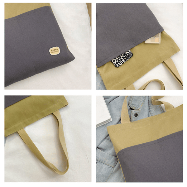 Canvas Sling Taske Håndtaske SORT black