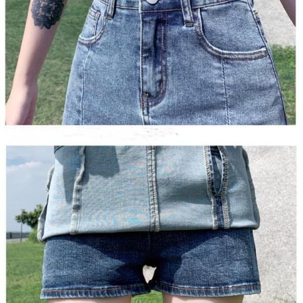 Denim Nederdel Jean Nederdele SORT M Black M