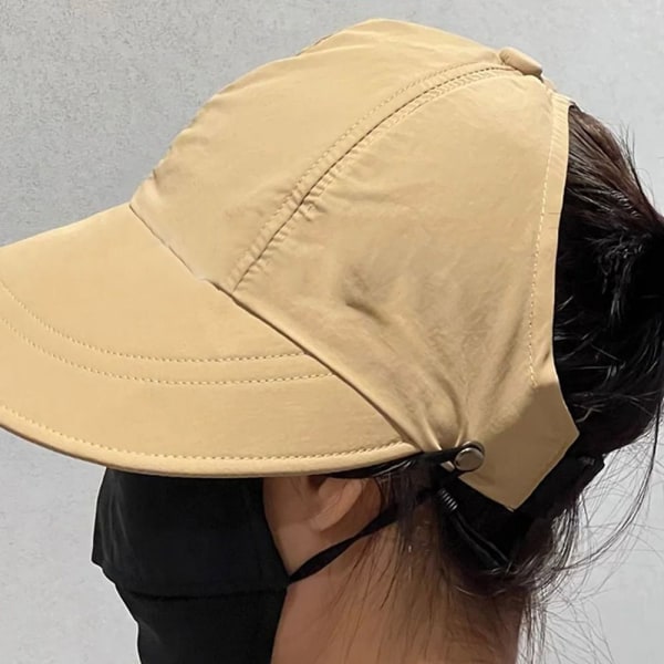 Solhat med bred skygge Foldbar fiskehat KHAKI khaki