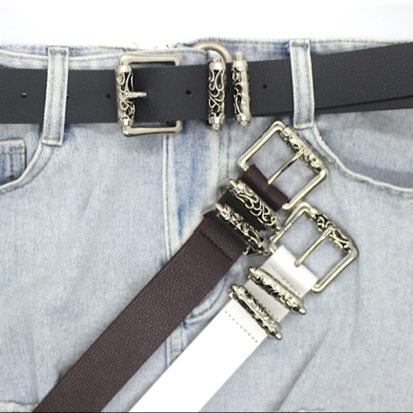 Metallspenne Belte Midjebelte HVIT White