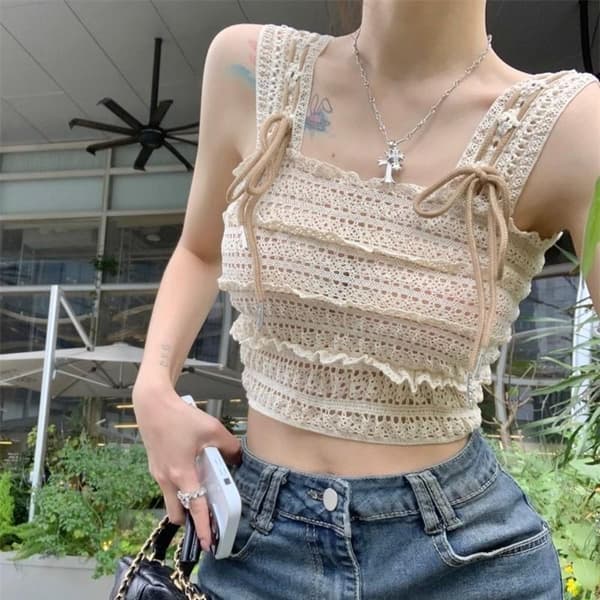 Tanktop Cropped Top HVID White