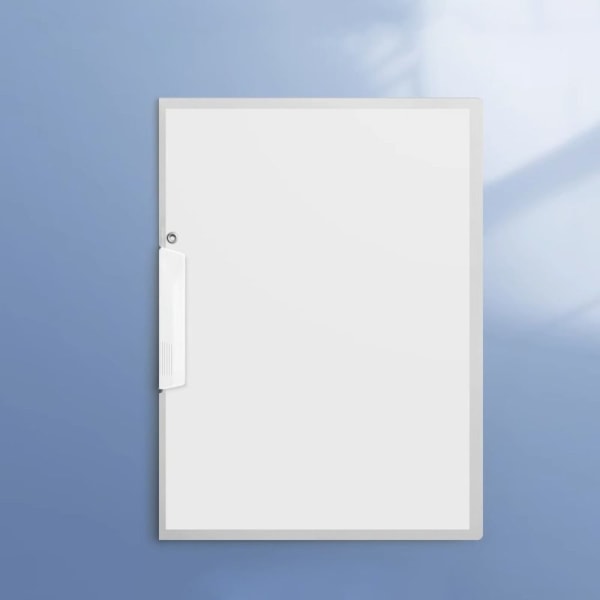 A4 Urklipp Mapp VIT White