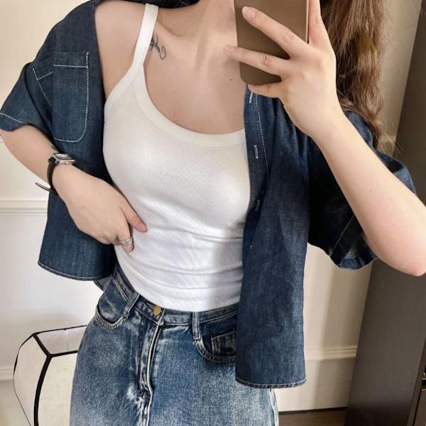 Crop Top Sommertop SORT Black