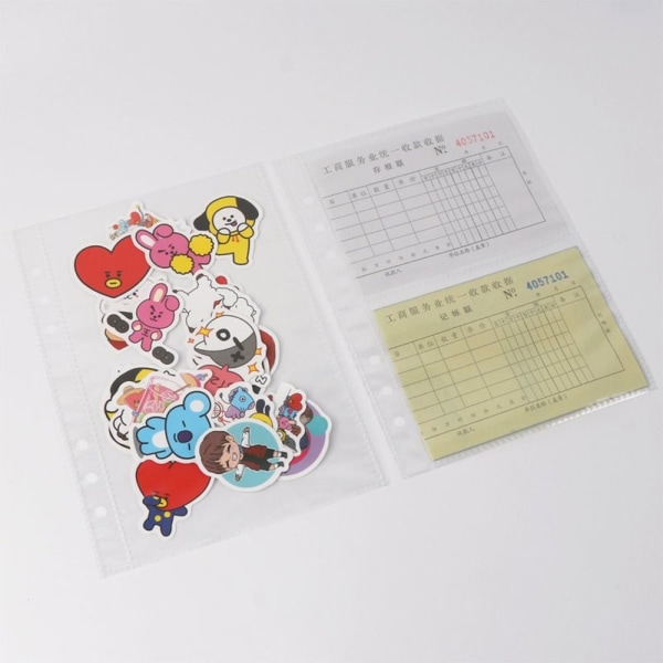 10 STK Løsblade Album Fotokort Album Binder TRANSPARENT 4 transparent 4 grids-1-4 grids-1