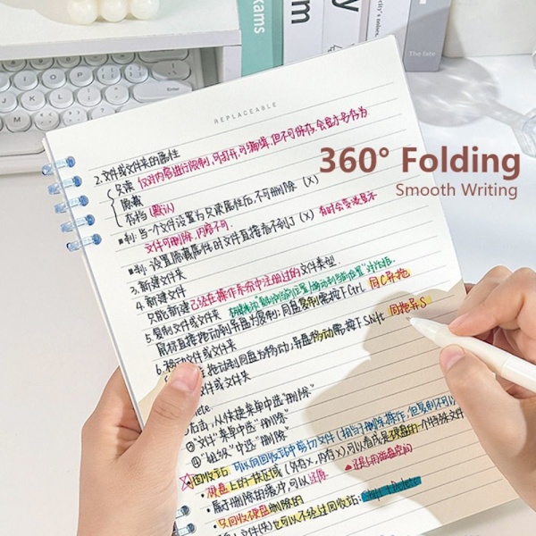 Ringbind Notesbog Løsbladsnotesbog PINK B5 Pink B5