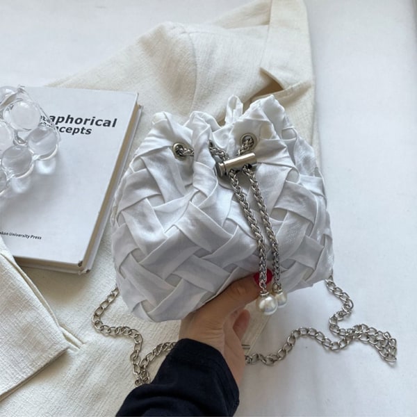 Crossbody Bag Bucket Bag VALKOINEN white