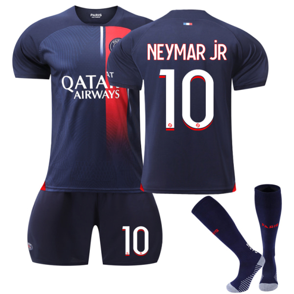 2023-2024 Paris Saint G ermain Fotballskjorte for Kid No. 10 Neymar 26
