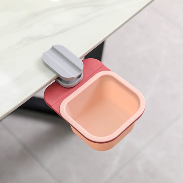 Miniförvaringsbox med roterande papperskorg för stationär RÖD&ROSA KLÄMMA Red&Pink Clip Style-Clip Style