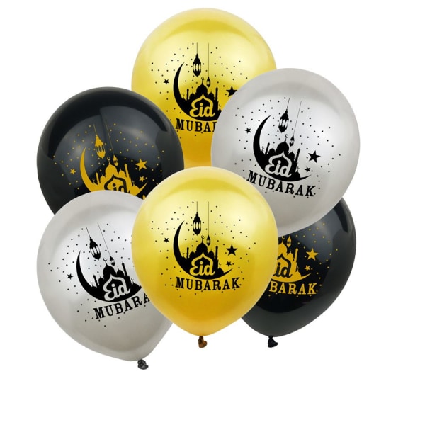 Eid Mubarak Ballonger Festdekor GULD 10ST gold 10PCS