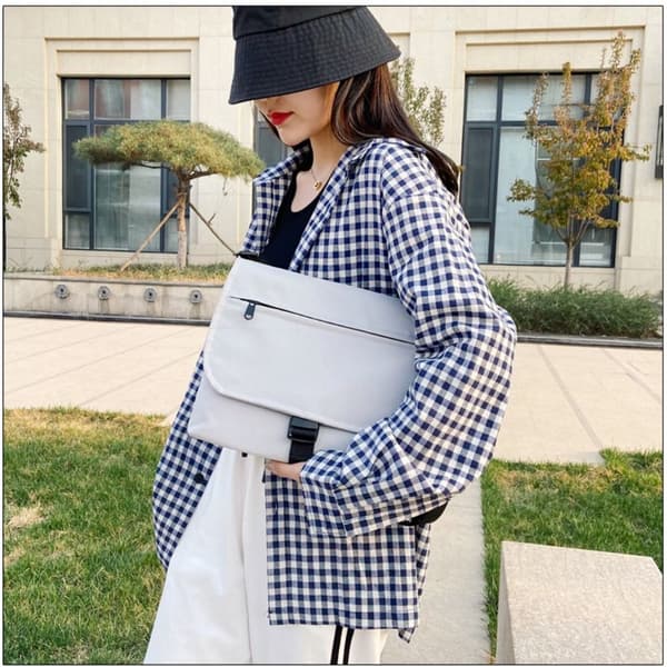 Studenter Postväska Män Crossbody Väska GRÅ grey