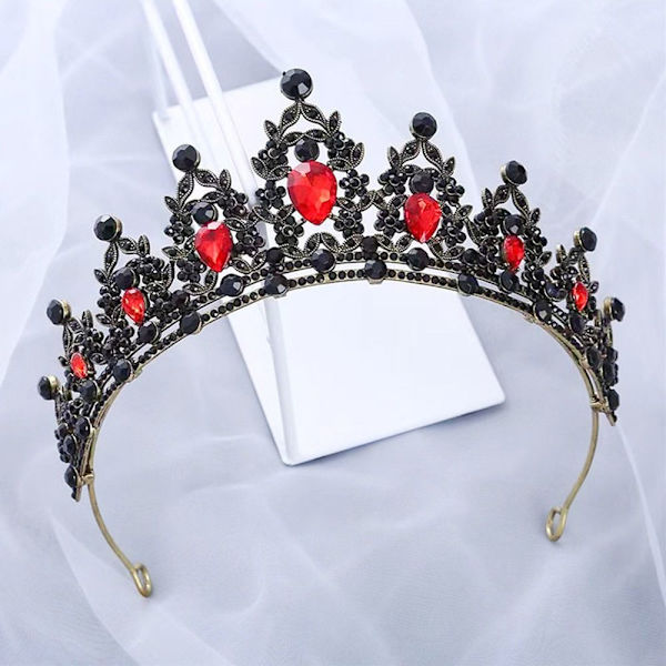 Rhinestone Hårbåge Hårkrona VIT VIT White