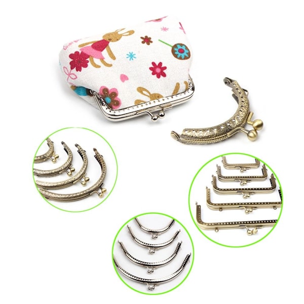 Spänne Lås metall handväska Ram 13CM 13cm