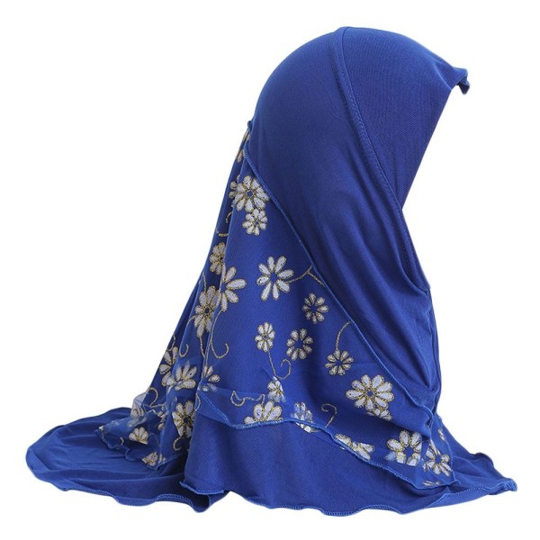 2-6 år gammel Hijab Cap Hodeskjerf ROYAL BLUE Royal blue