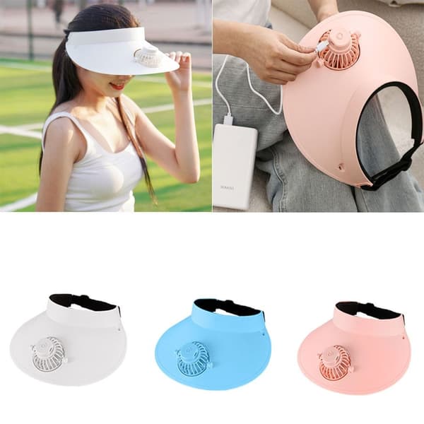 Solhat med ventilator Åben Top Hat BLÅ Blue