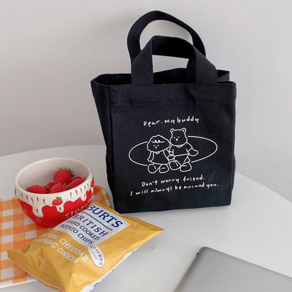 Lunchpåse Canvas Lunchlåda SVART TYP 3-S TYPE 3-S black type 3-S-type 3-S