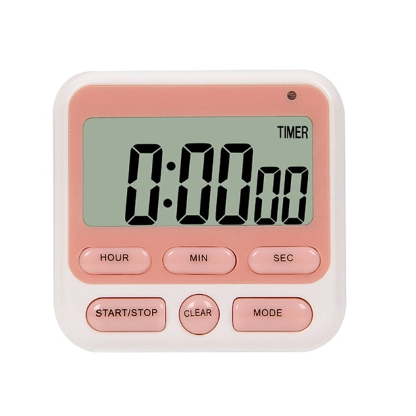 LCD digital timer Digital kökstimer SVART Black