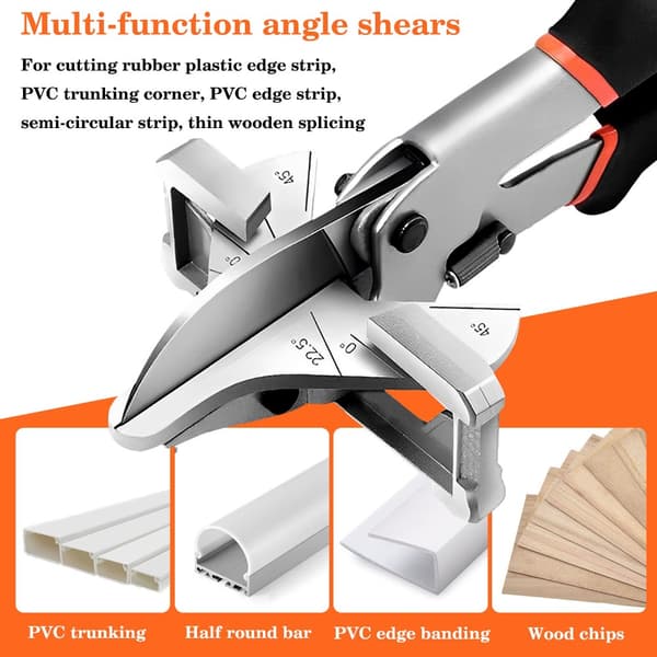 45-135° Multi Angle Shear Vinkelklippare med 3 Extra Blad Trim