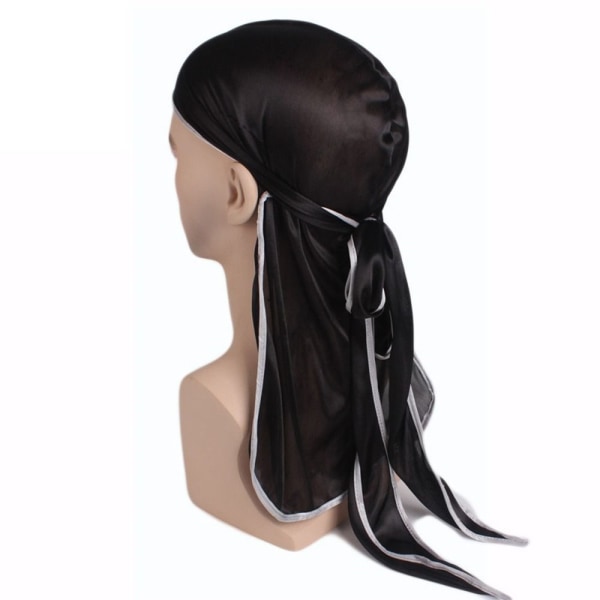 Silky Durag kantband Satin Durag 1 1 1