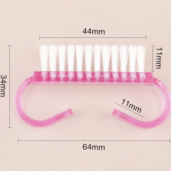 100 kpl/pakkaus Kynsiharja Työkalut Puhdistusharjat PINK pink
