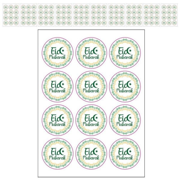 20 ark EID Mubarak Sticker Label Seal Stickers 20 ARK 07 20 Sheets 07