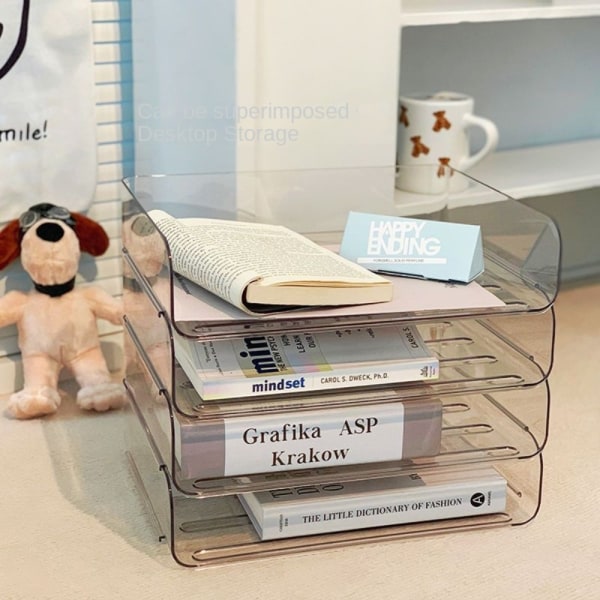 Desktop Storage Box Transparent Storage Box 2PCS 2PCS 2pcs