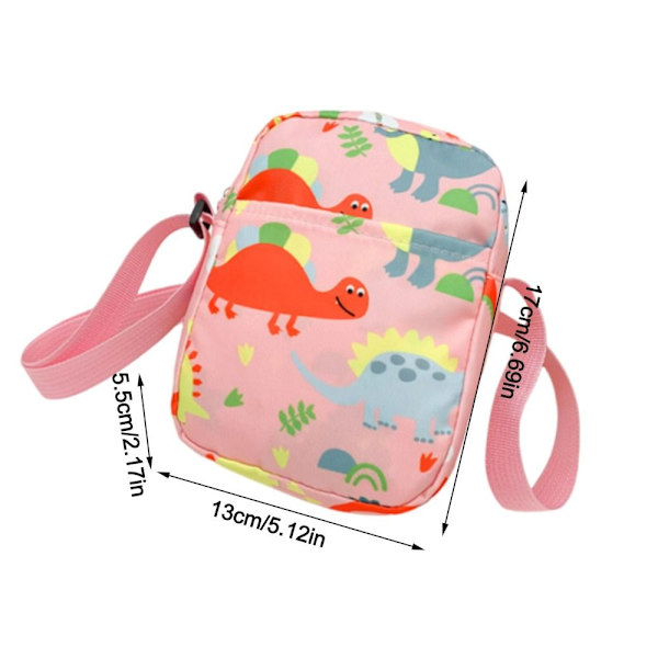 Dinosaur Skuldertasker Kosmetiktaske PINK Pink