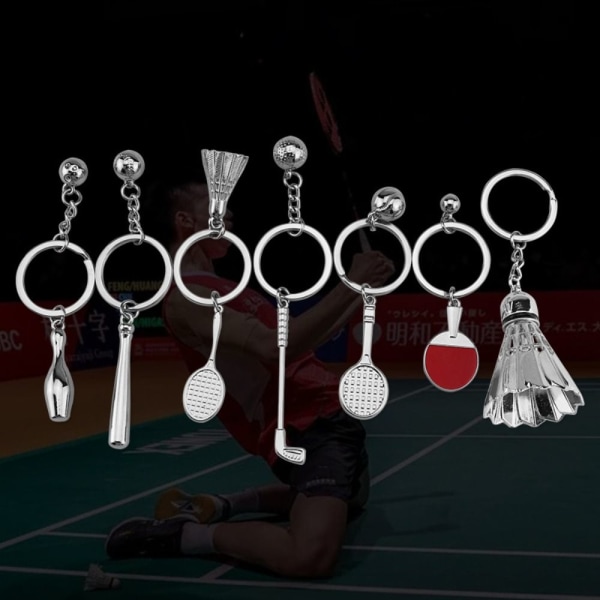 Badminton nøglering nøglevedhæng 5 5 5