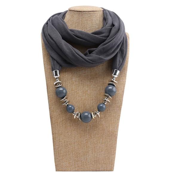 Halsduk Ring Anheng Skjerf SVART Black