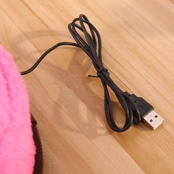 USB Oppvarmet Musematte Varmematter SVART Black