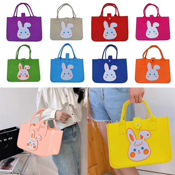 Skulderveske Tote Bag GUL Yellow