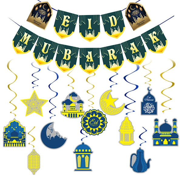 Eid Mubarak Banner Eid Hængende Pynt B B