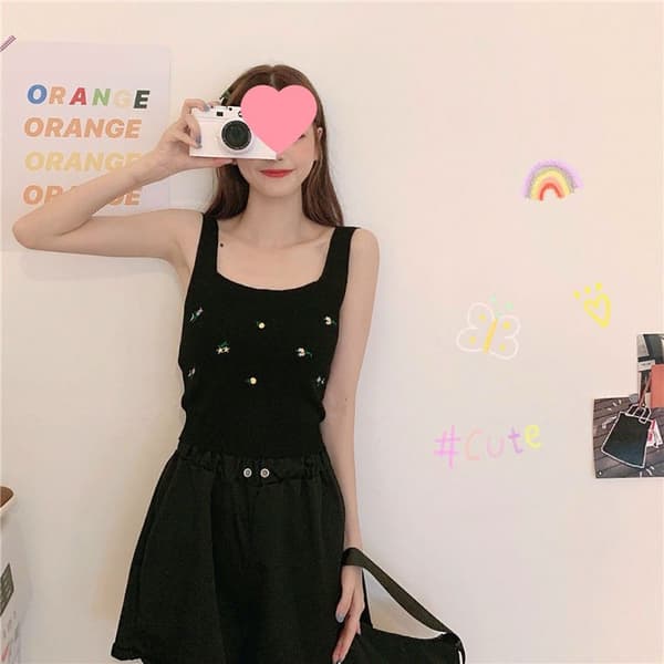 Tanktop Croptop ORANGE Orange