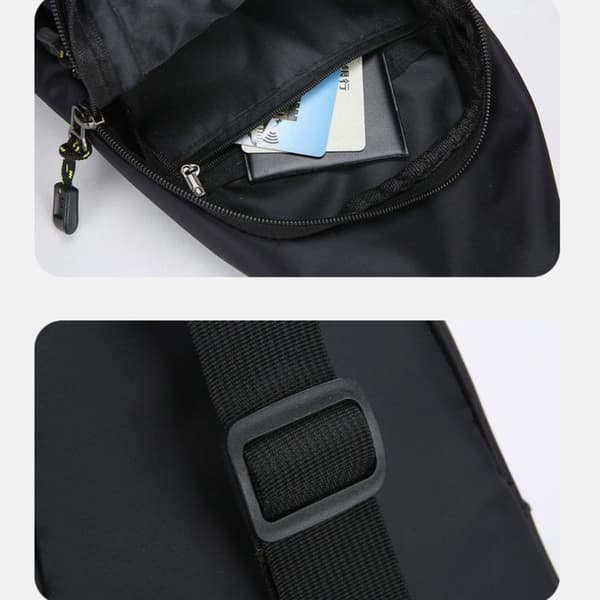 Herre Brysttaske Taljetaske SORT black