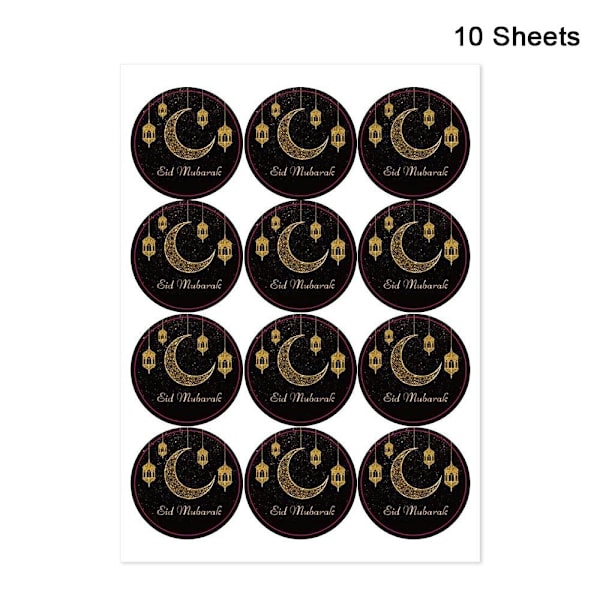 EID Mubarak Papir Stickers Gaveetiketter Sticker STYLE 3 STYLE 3 Style 3