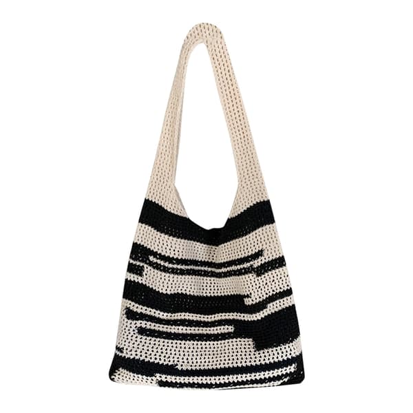 Heklet Tote Bag Skulderveske GRÅ Grey