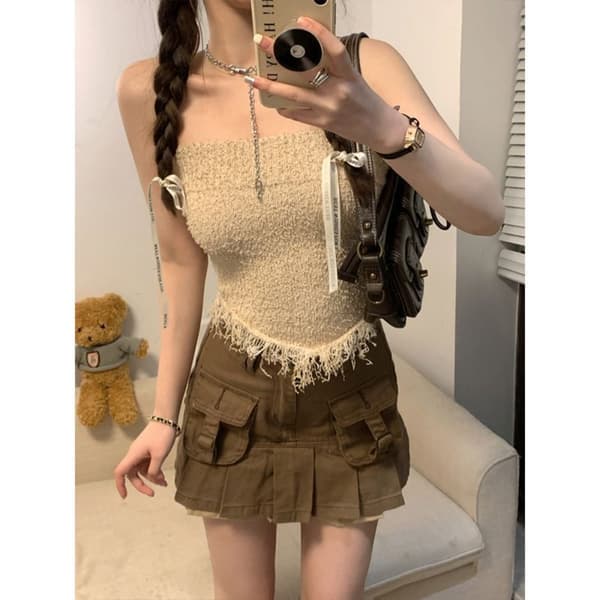 Linne Rygglös Väst BEIGE Beige