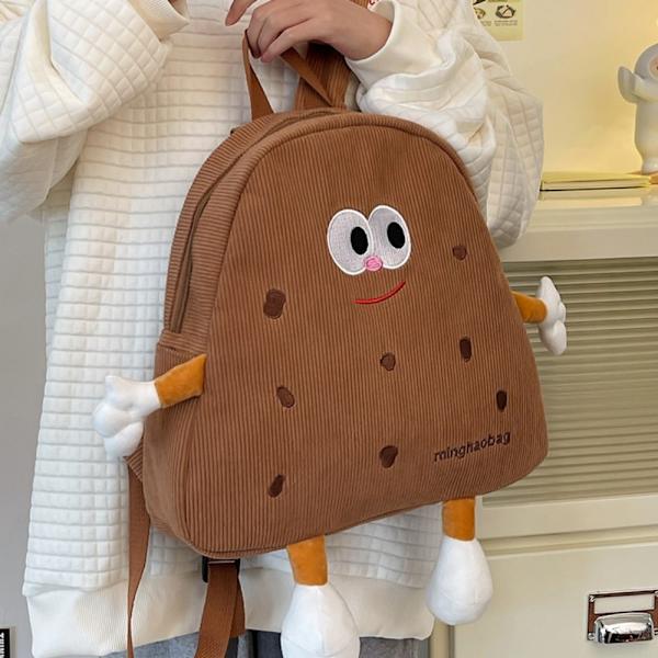 Bokveske Tegneserieryggsekk LYSEBRUN light brown