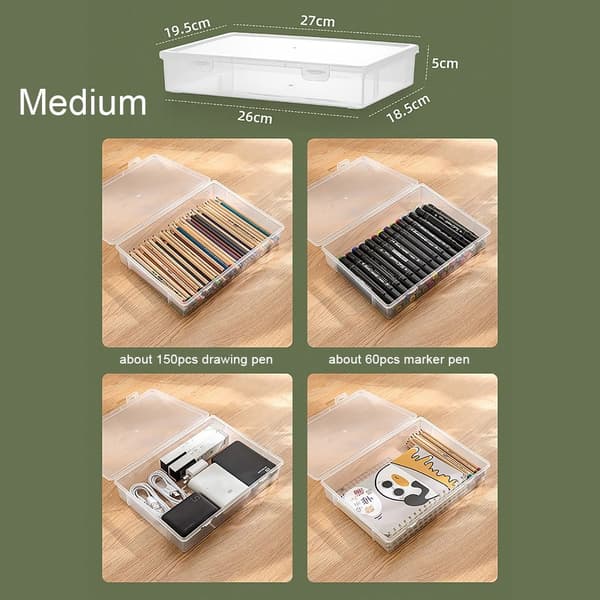 1 stk. dokumentoppbevaringsbeholder A4 A5 filorganisator MEDIUM Medium