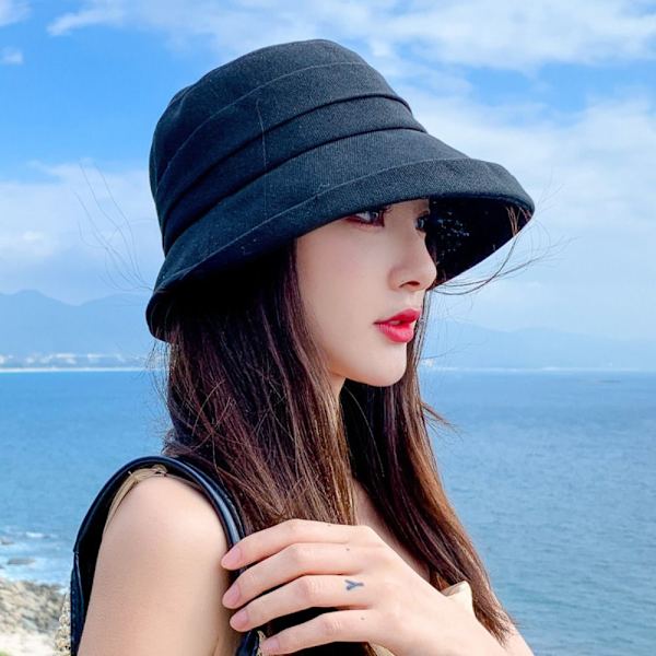 Fisherman Hat Aurinkohattu MUSTA Black