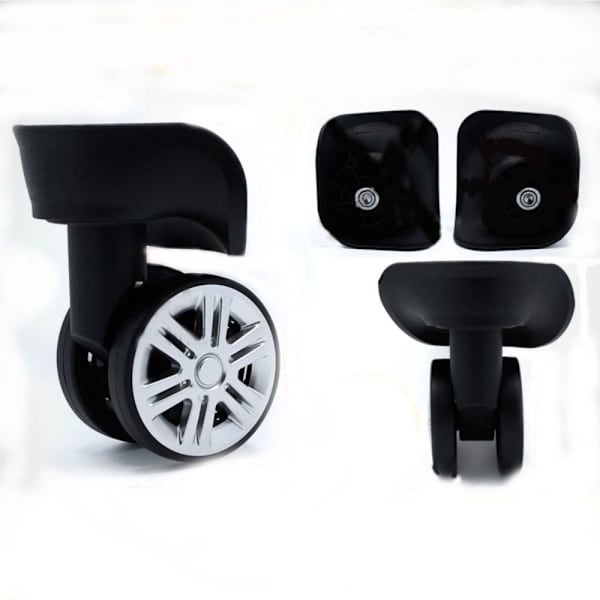 2 st A08 Resv hjul för resväskor Reparation SVART L black L