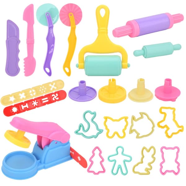 Modellervoksform, Tilbehør til Modellervoks, 7 STK NUDELMASKINE 7pcs Noodle Machine