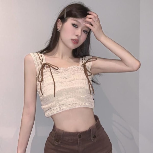 Linne Crop Top APRIKOS Apricot