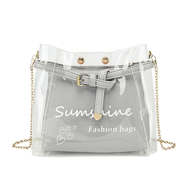 2 i 1 axelväskor Jelly Bag LJUSGRÅ light grey