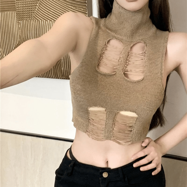 Dame Camisole Bryst Vest BEIGE Beige