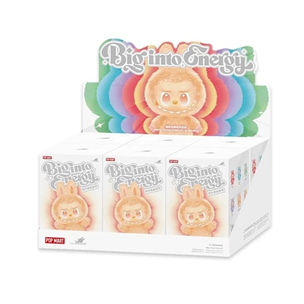 6-pakning POP MART 3.0 LABUBU Monsters Overlapping Macaron Plyschlake 6pcs LABUBU 3.0