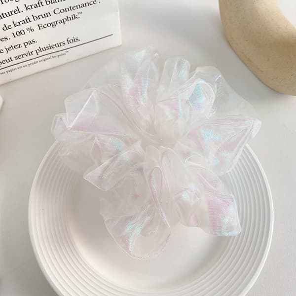 Blomstrede Scrunchies Elastisk Hårelastik 7 7 7