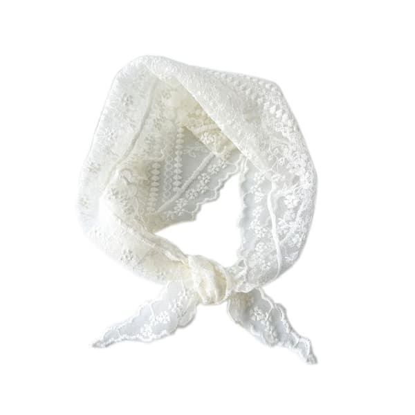 Hårscarf i spets KAFFE coffee