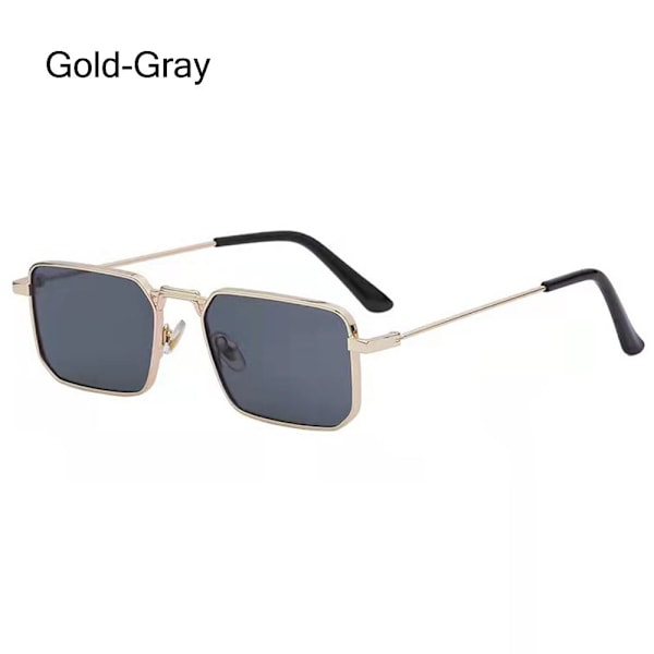 Suorakulmio Aurinkolasit Punk Aurinkolasit KULTA-HARMAA KULTA-HARMAA Gold-Gray