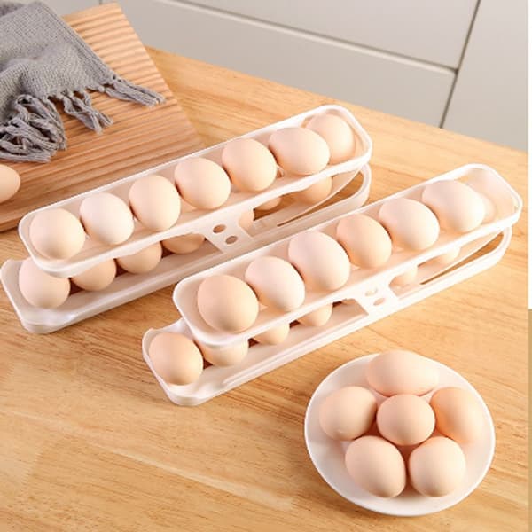 Egge Rulleholder Egg Oppbevaringsholder Eggbeholder white